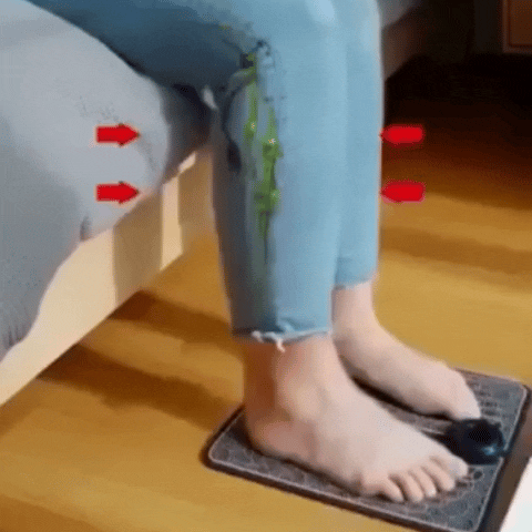 Wireless Electric Foot Massage Pain Reliever – EMS Therapy with 8 Modes & 19 Intensity Levels