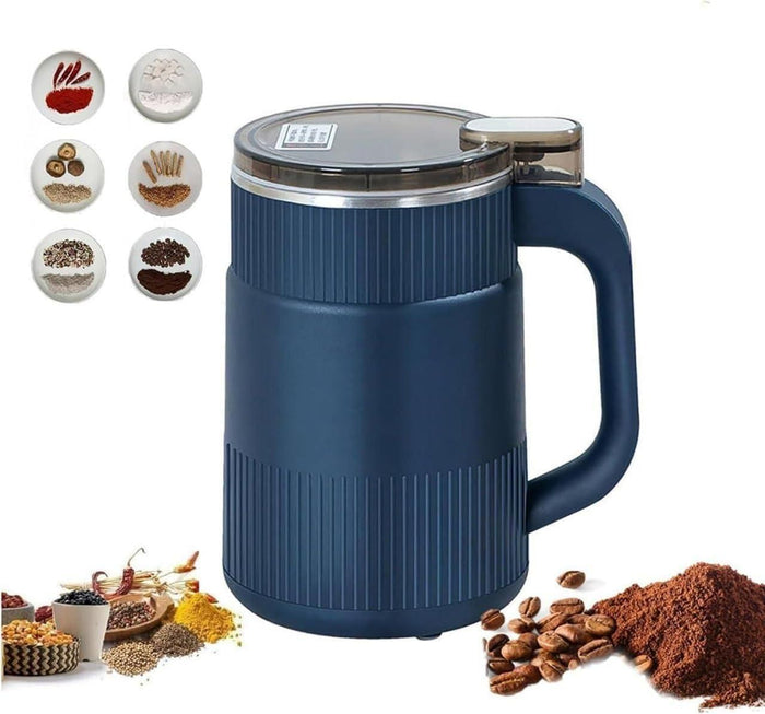 Premium Stainless Steel Electric Grinder – Perfect for Coffee, Spices, Herbs & Dry Nuts