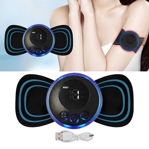 Mini Electric Massager with 8 Modes & 19 Strength Levels – Rechargeable Muscle Relaxer for Shoulder, Arms, Legs & Back
