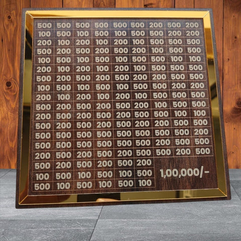 Wooden Savings Challenge Piggy Bank – Money Box for Kids & Adults (Reusable, 30×6×20 cm)